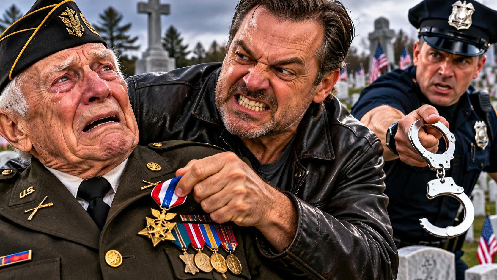 Nephew Shoved a 78-Year-Old Veteran at His Wife’s Grave—Then Police Revealed What Else He Had Been Stealing