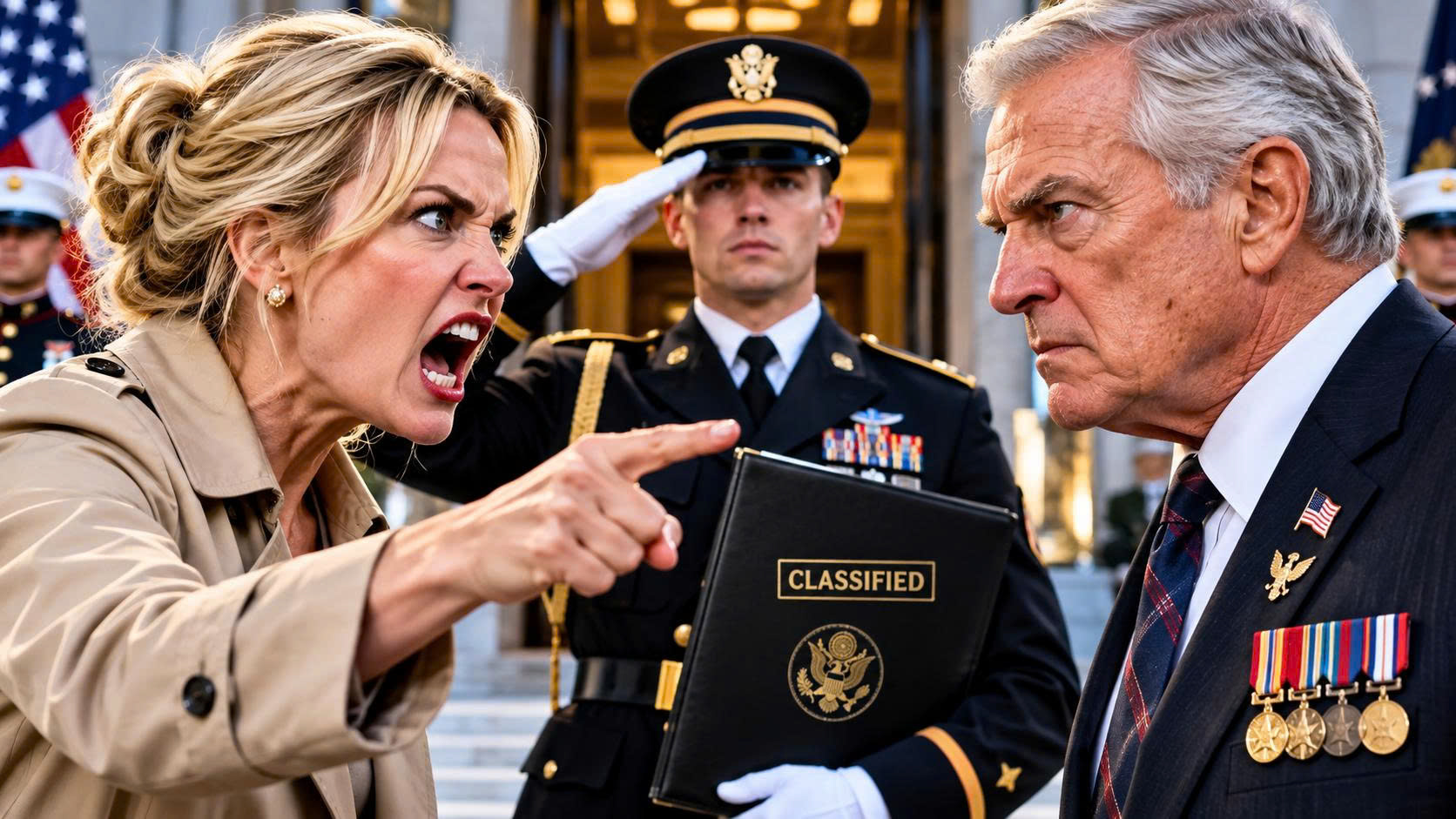 Wife Threw Her Veteran Husband’s Medal Into the Mud—Then a Young Army Captain Saluted Him as “Commander”