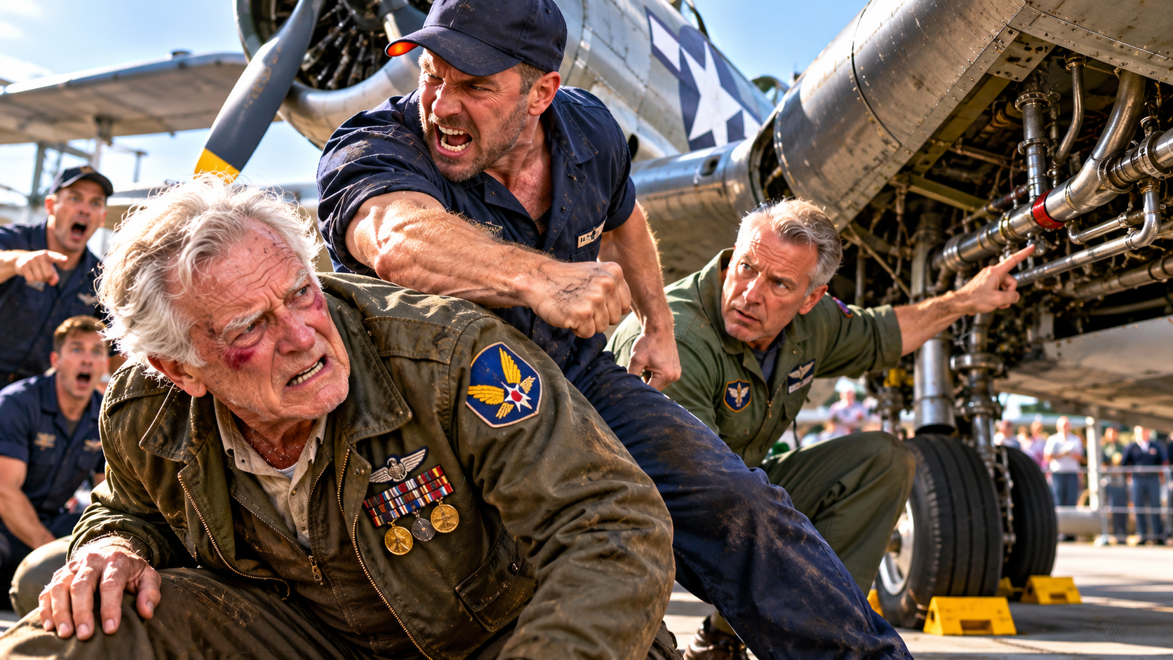 Mechanic Shoved a 76-Year-Old Veteran Away From a Military Plane—Then the Chief Engineer Learned Who He Was