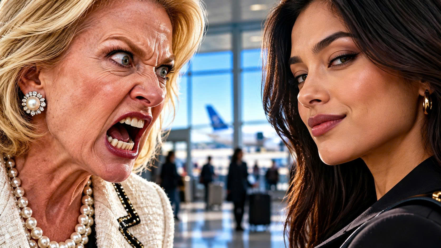 Mother-in-Law Knocked Her Son’s Widow Down at the Airport—Then the Protective Order Revealed the Truth About Her “Grandson”
